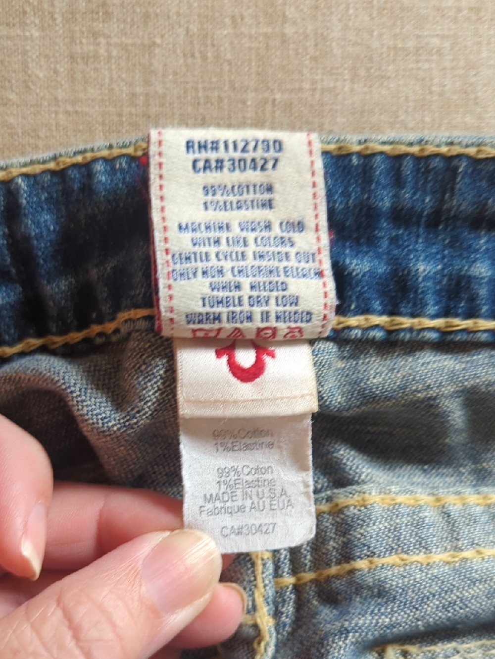 True Religion Joey Rainbow Mid-Blue Flared Jeans - Picture 10 of 11